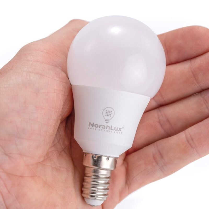 norahlux rood licht therapie antiblauw led lamp e14 fitting 5w